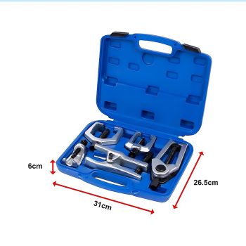 6pc Heavy Duty Ball Joint & Tie Rod Tool Kit – Pitman Arm Puller Remover Set