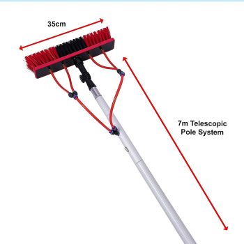7m Water Fed Pole Cleaning Kit – Solar Panel & Window Cleaner System with Brush