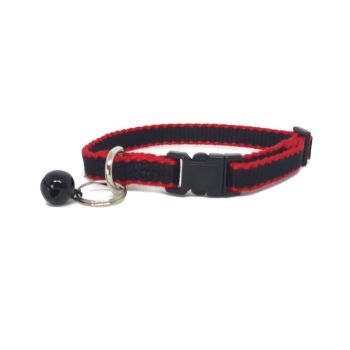 100% Pure Bamboo Fibre Cat Collar Plastic Buckle Black - Moondidley Pets