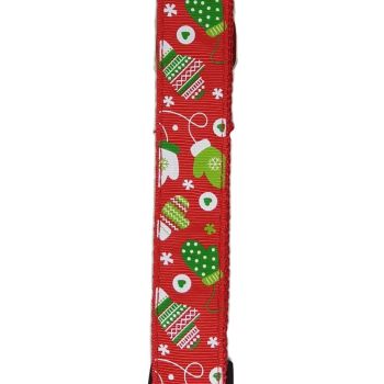 Christmas Dog Leashes 1.2m - Moondidley Pets Red Mittens