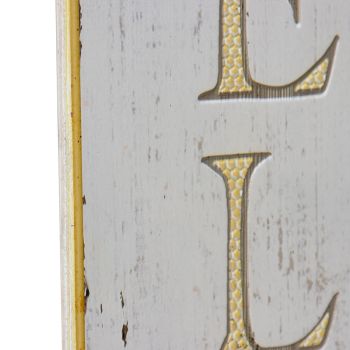 Bee Hive Welcome Wall Sign 120cm