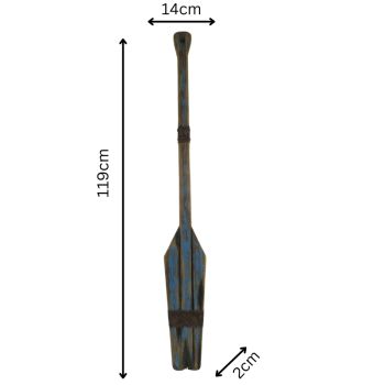 Handcrafted Decorative Paddle Wall Art 119cm