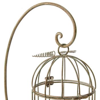 Birdcage on Stand Candle Holder 42cm
