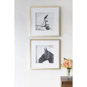 Set 2 Horse Framed Prints 56cm