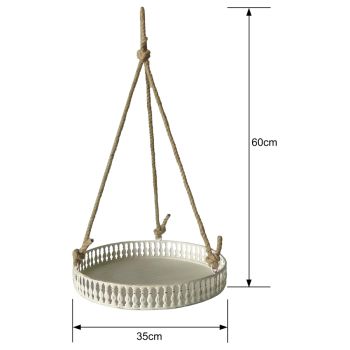 Martinique Round Hanging Planter 60cm