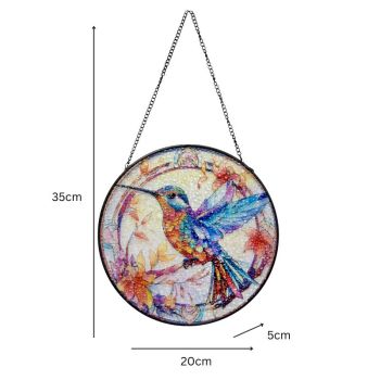 Bird Stained Glass Sun Catcher 35cm