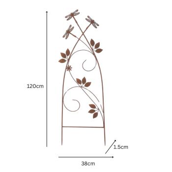 Dragonfly Garden Stake / Plant Climber 46cm
