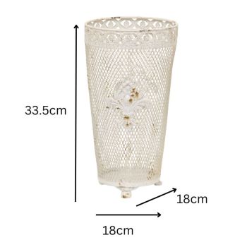French Provinicial Dry-Flower Vase w Fleur-De-Lis 33cm