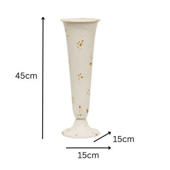 French Provincial Tall Footed Dry-Flower Vase 45cm