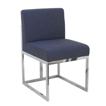 Jaxson Dining Chair Navy Blue Seat Sofa Lounge Tub 81cm