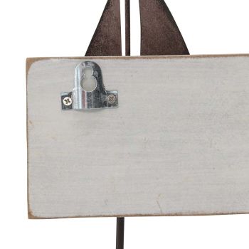 Boat & Anchor 3 Hook Wall Hanging 28x4cm