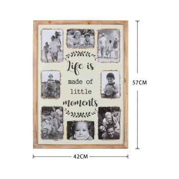 Happy Place' Wall Hanging Photo Gallery Collage 42x57cm