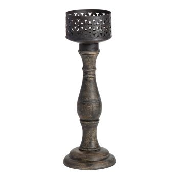 Ornate Baroque Pillar Candle holder 35cm