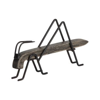 Wood & Iron Decorative Grasshopper 20cm