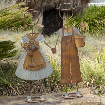 Set 2 Tall Kids W Holding Hands Option Assorted 40x100cm