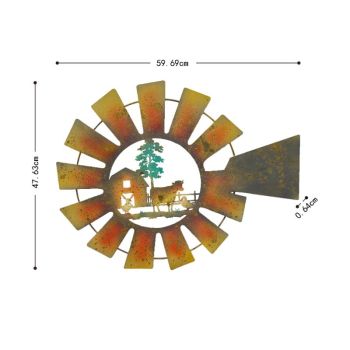 Laser Cut Windmill Or Farmhouse Wall Art 60x48cm