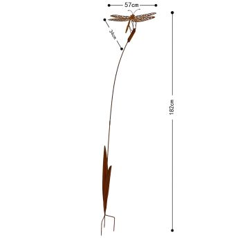 Dragonfly Garden Stake 182cm