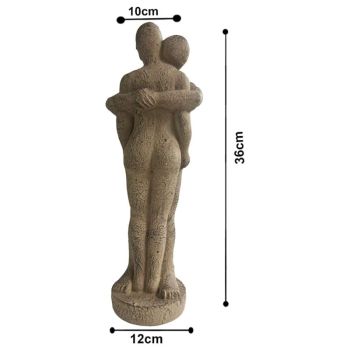 Hugging Couple Decorative Statue 36cm