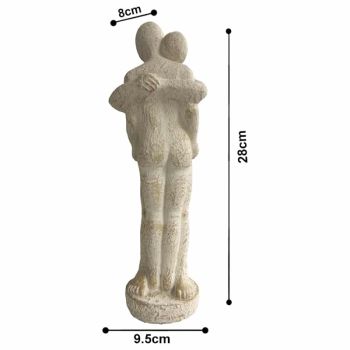 Hugging Couple Decorative Statue 28cm