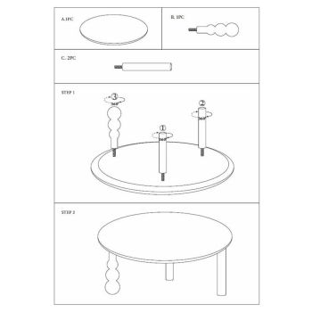 Avoca Coffee Table 80x40cm