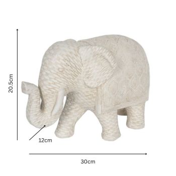 Woven Look Dad Elephant Ornament 30cm