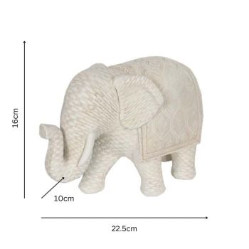 Woven Look Mum Elephant Ornament 22cm