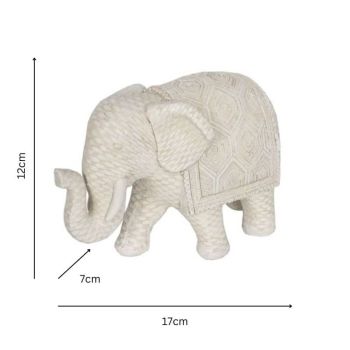 Woven Look  Elephant Ornament 17cm