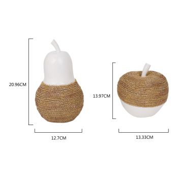 Set Assort Contemporary Hamptons Apple & Pear 13cm