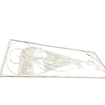 Distressed Finish Sail Boat Wall Art 90cm