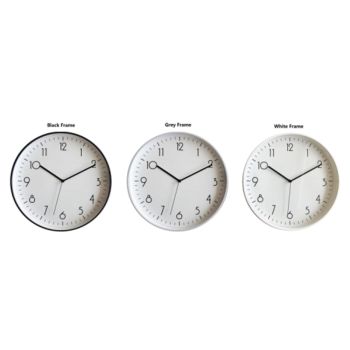 bulk 6 Modern Round Wall Clock 40cm