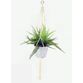 Artificial Hanging Fern Plant in Pot 95cm