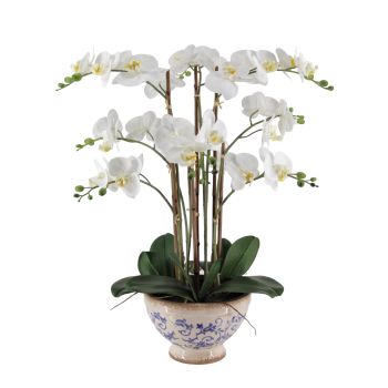 Real Touch Artificial Orchid in Ceramic Pot 68cm
