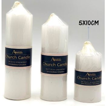 bulk 24 Church Candle 260G White 17cm