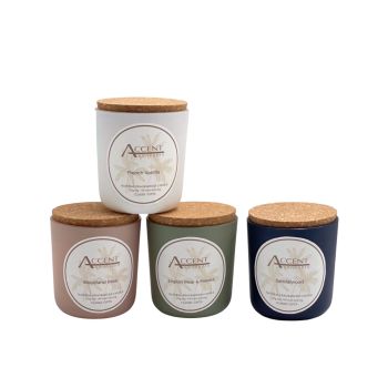 bulk 24 Soy Blend Candle ln Glass Jar 220G 4 Assorted