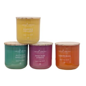 bulk 12 Glass Jar Candle W Lid Assort 10cm