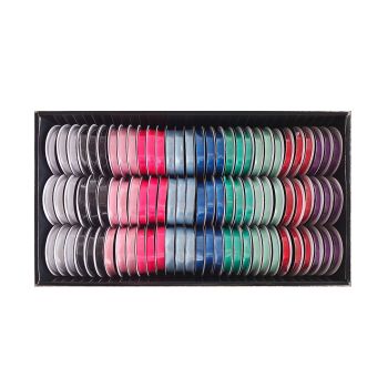 bulk 90 Roll Satin Ribbon 4.5mt 10mm Displayed Box