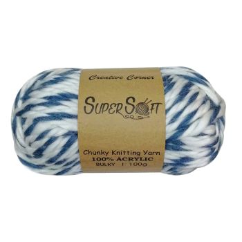 bulk 12 Nautical Chunky Super Soft Knitting Yarn