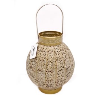 Moroccan Style Round Lantern Candle Holder 28cm