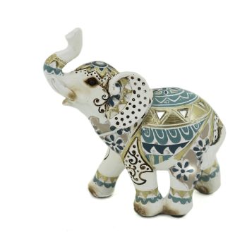 Mosaic Elephant Statue / Ornament 12cm