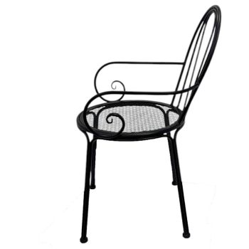 Set 2 Outdoor Vintage Chair w Arms 88cm