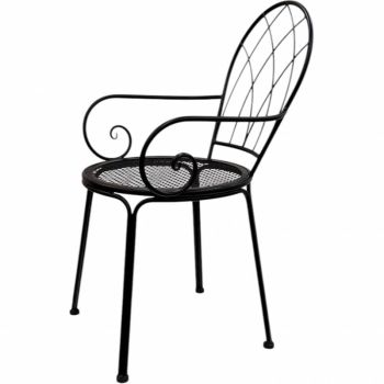 Set 2 Outdoor Modern Chair w Arms 90cm