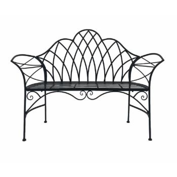 Garden Metal Bench 105cm