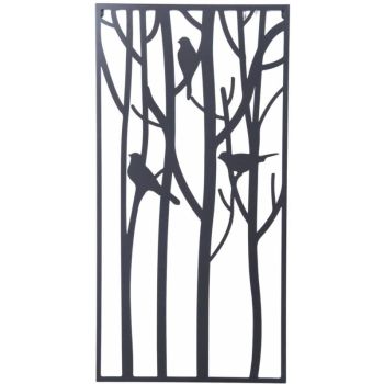 Bird In The Trees Metal Wall Art 40x78cm