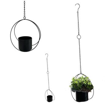 Set 2 Hanging Planter 27x70cm