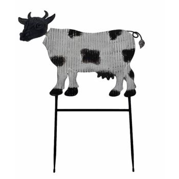 Cow Metal Garden Stake 58cm