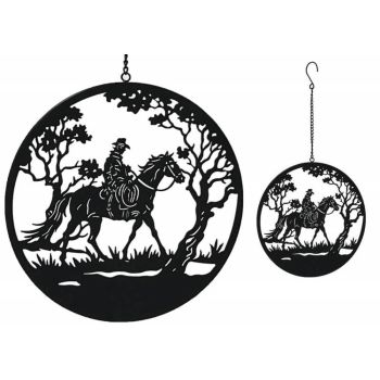 Riding Horseman Wall Art 56cm