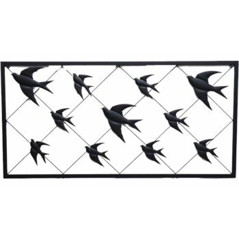Flock Of Birds Metal Wall Art 122x63cm