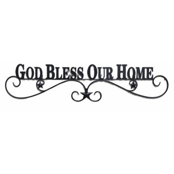 God Bless Our Home Wall Art 96x22cm