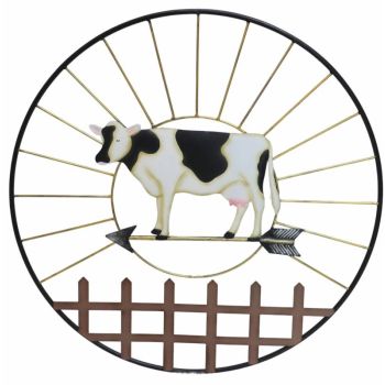Set 2 Connie Cow Metal Wall Art 81x71cm