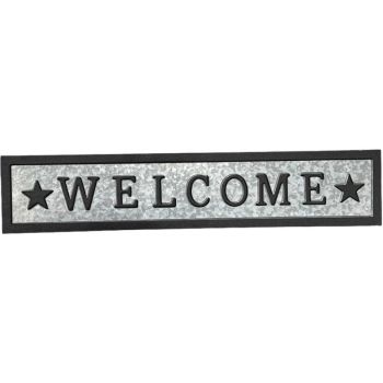 Welcome Wall Art 59x12cm